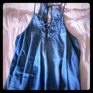 Denim Hollister Tank Top